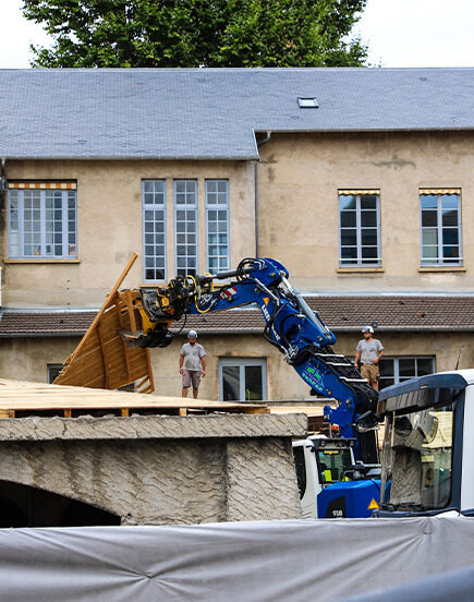 Les travaux de la future médiathèque avancent